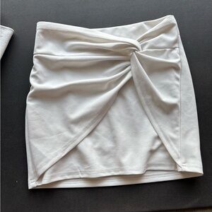 Twist Front Bodycon Mini Skirt